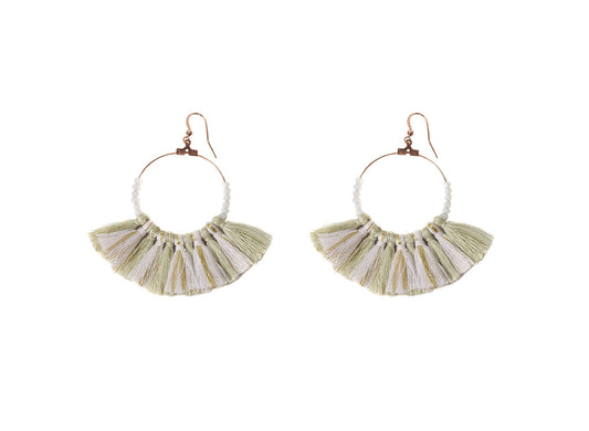 Elise Large Tassel Earrings