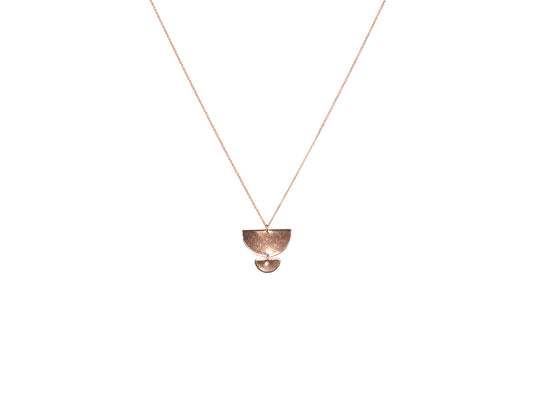 Morel Long Graduated Semi Circle Necklace