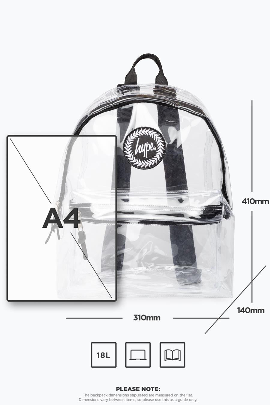 HYPE TRANSPARENT BACKPACK